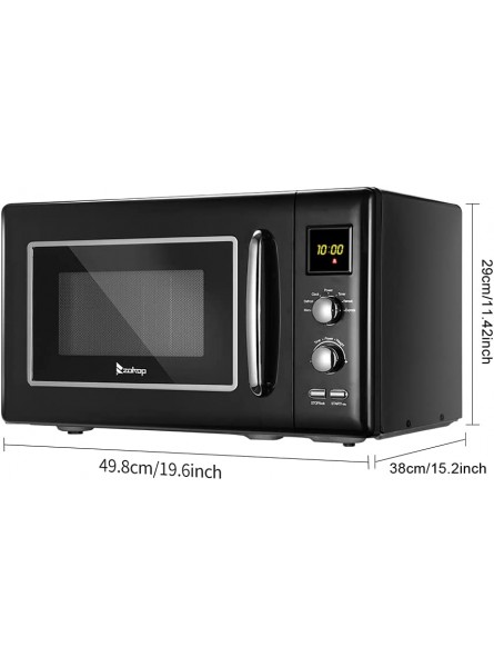 Ochine Countertop Microwave Oven Classic 0.9 Cu.Ft Capacity 900 Watts Microwave Oven Retro Mechanical Knob Button Door Switch Cold Rolled Plate Mechanical Knob Easy Clean Interior Ship from USA B09VDGF61H