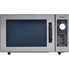 Panasonic NE-1025F Compact Light-Duty Countertop Commercial Microwave Oven with 6-Minute Electronic Dial Control Timer Bottom Energy Feed 1000W 0.8 Cu. Ft. Capacity Silver B00ZTVIPZ2