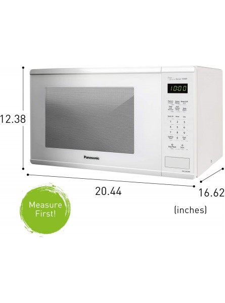 Panasonic NN-SU656W Countertop Microwave Oven with Genius Cooking Sensor and Popcorn Button 1.3 cu. ft. 1100W White Renewed B07R8TMNPF