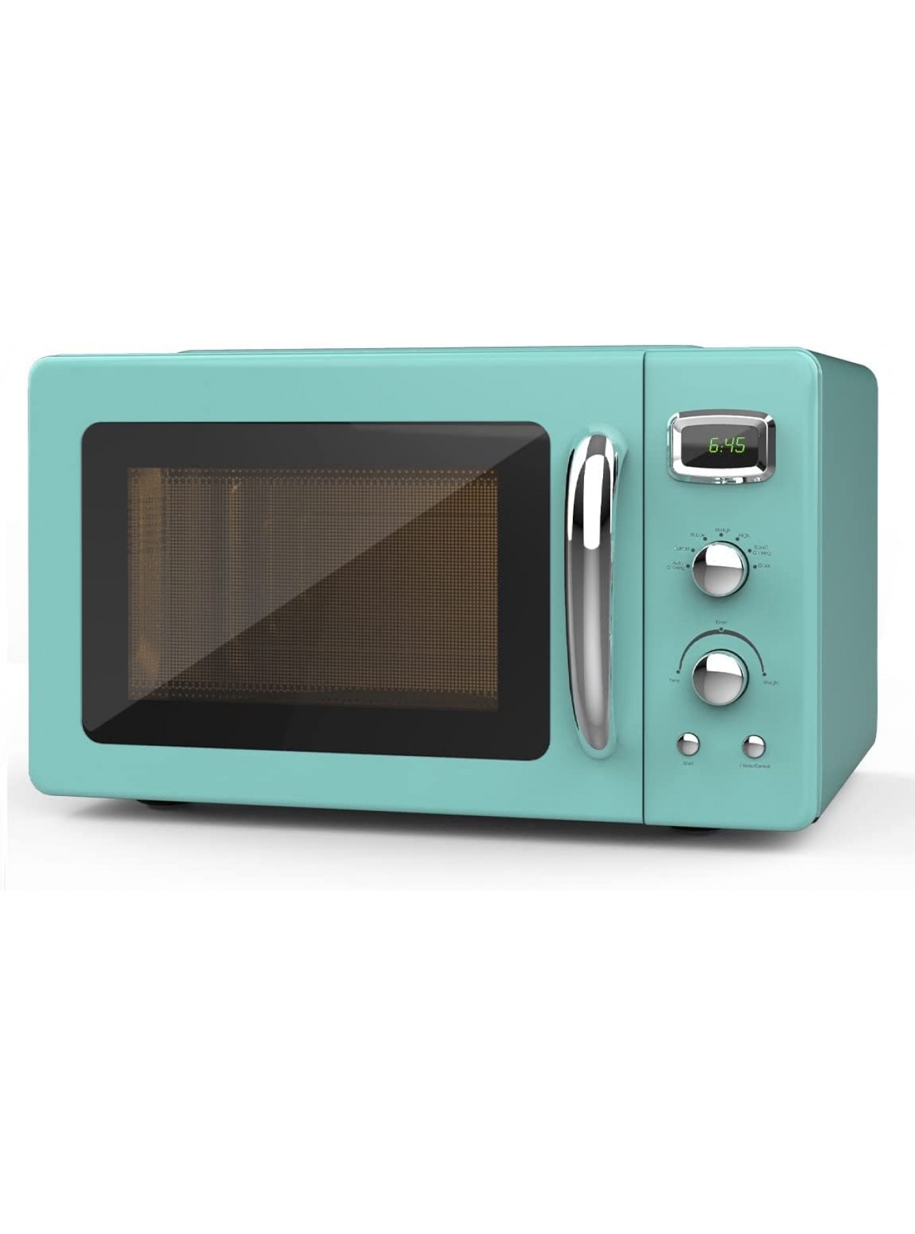 Retro Microwave Oven SIMOE Compact Countertop Microwave 0.9 cu.ft. 900 W B09F2TKZMX