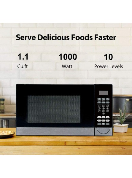 Smad Microwave Ovens Countertop Microwave Ovens 1.1 Cu.Ft 6 Cooking Programs 1000W of Cooking Power Child Safety Lock B08DXJFMCG