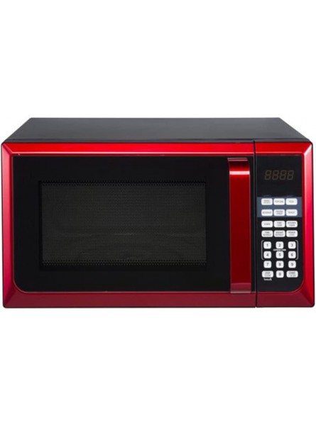 Stainless Steel 0.9 Cu. ft. Red Microwave Oven B0B2154824