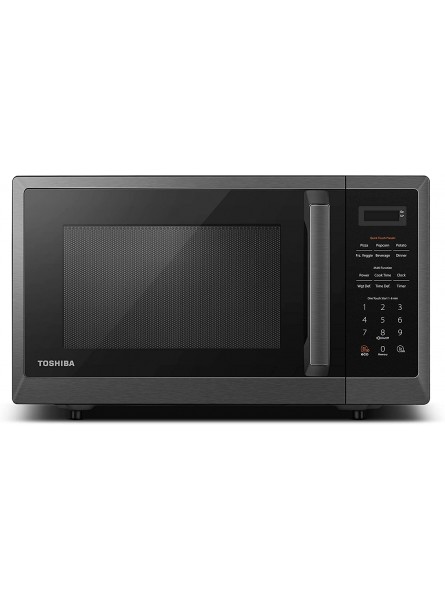 Toshiba ML2-EM09PABS Microwave Oven with Smart Sensor Position-Memory Turntable Eco Mode and Sound On Off Function 0.9Cu.ft 900W Black Stainless Steel Renewed B098KLCYQ5