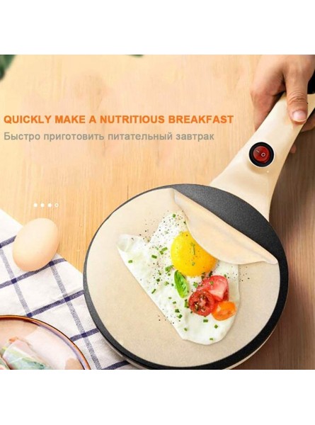 Crepe pan Electric Pancake Maker Machine Electric Non-Stick Cooker Baking Tool with Accessories for Easy Pancake Crepe Housewife's Good Helper,20cm Frying Pan B095LY8HJ6