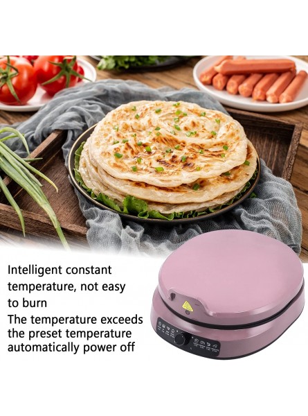 Electric Baking Pan 1600W Electric Baking Pan Double‑Sided Heating Crepe Pancake Maker with Knob 110V for Your Delicacies Everydaypink B09HKTG7GP