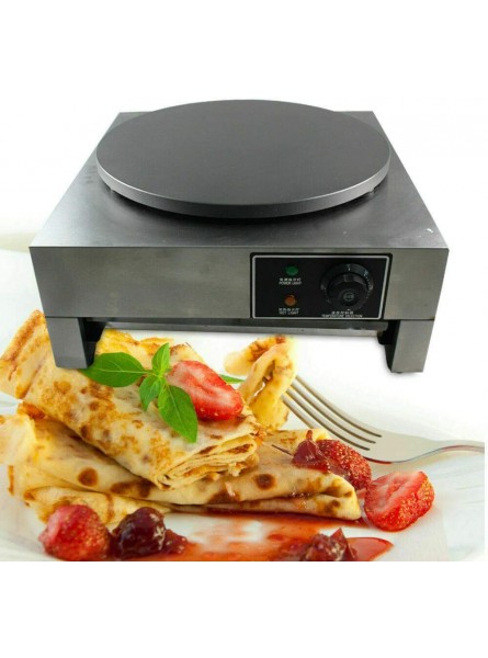 Electric Griddle 16 110V 3000W 50HZ Commercial Single Crepe Maker Pancake Machine Stainless Steel Crepe Pan Nonstick Big Hotplate Waffle Irons Machine with Shovel for Restaurants Snack Bars Cafe B096XSDK5N