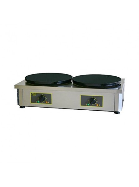 Equipex 400ED 15-3 4" Double Crepe Maker with Two Cast Iron Plates Stainless Steel 208 240v NSF B002C6IFOI