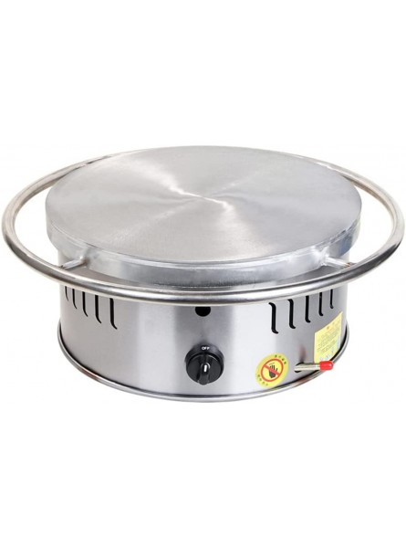 MNSSRN Commercial Pancake Pan Stainless Steel Rotatable Professional Pancake Pan Gas Type Suitable for Pancakes Tortillas Suitable for Family Snack Bars B09MTM473N