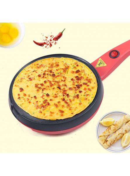 YIYIBYUS Electric 7 Inch Non-Stick Crepe Maker Baking Pancake Pan Frying Griddle Machine 600W for Perfect Blintzes Pancakes Eggs Bacon and More B08TWP1GPF