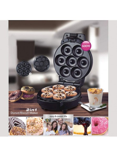 Egg Cooker Dash Mini Donut Maker Machine For Everyone Non-stick Surface Makes 7 Doughnuts B0B5G7K6BD