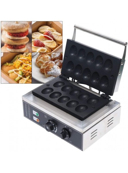 Electric Egg cake Maker 1.5kW Commercial Nonstick Electric 10pcs Egg Shape Waffle Maker Iron Baker Machine Stainless Steel Cup Cake Maker 50-300℃  122-572℉ B08LKWGRBY