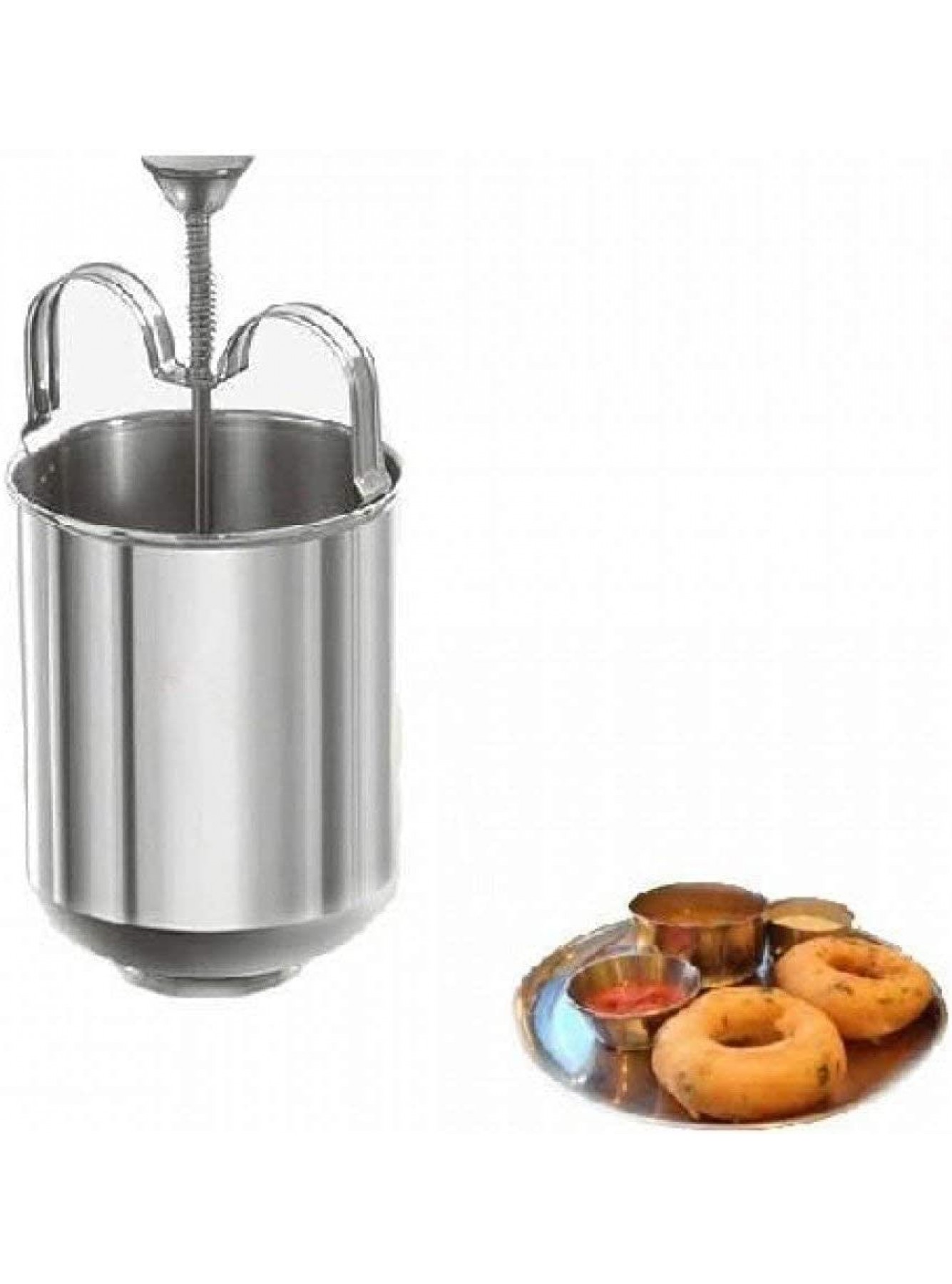 HANS PRODUCT Stainless steel Medu Vada Donut Maker Dispenser Perfectly Shaped & Crispy Medu Vada Hygienic Without Any Hassle Kitchen Gadgets Tools South Indian Dishes Utensils B09R7QMTRB