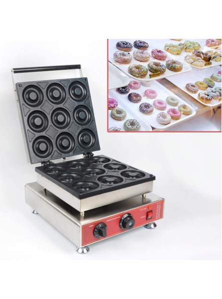 Wotefusi Donut Maker Donut Backer 9 Pieces Electric Doughnut Maker Machine for Commercial Home Kitchen Use 110V B07B4VJP45