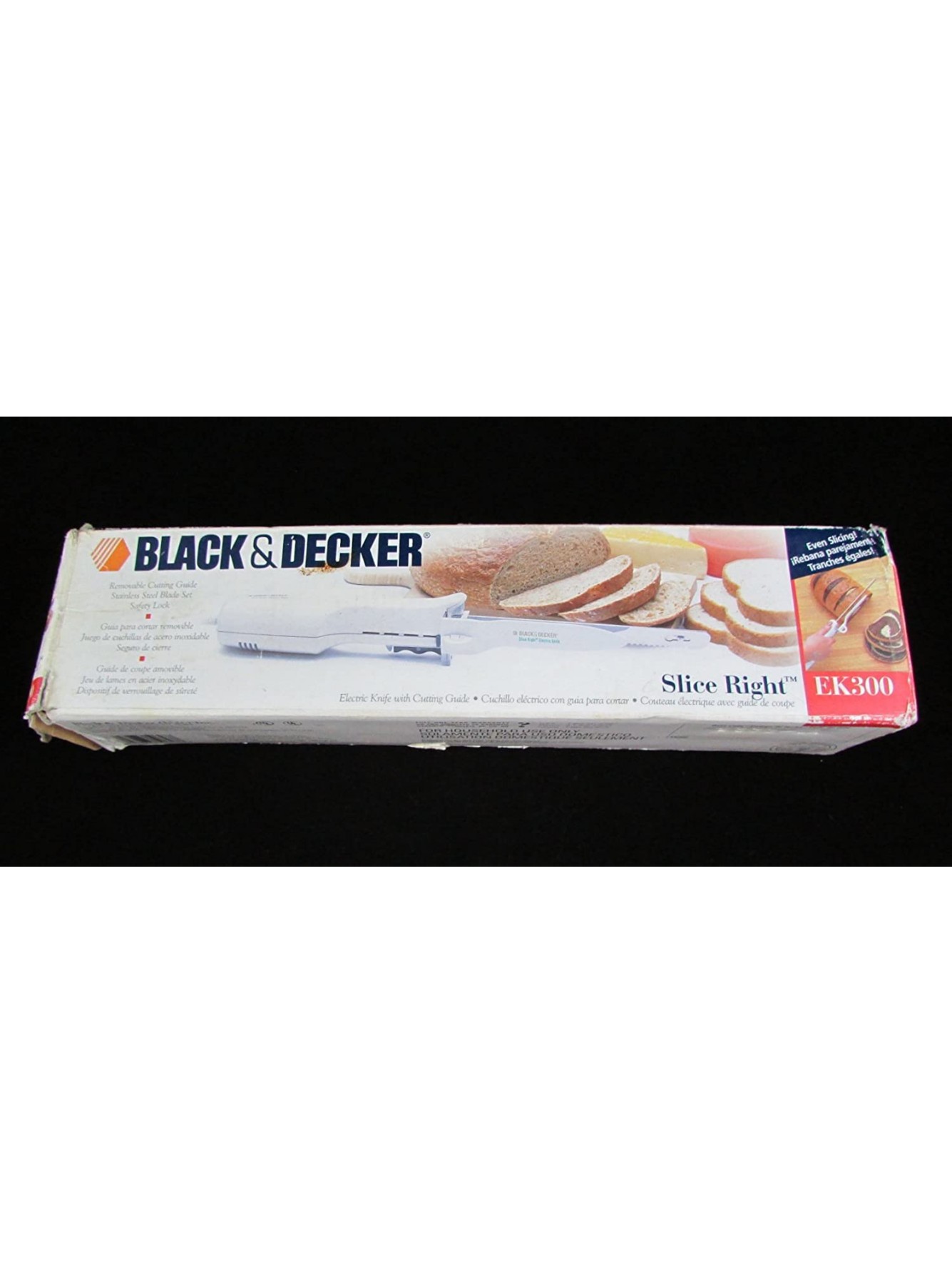 Black & Decker Electric Knife EK300 Slice Right With Box B00VIHVWZ6