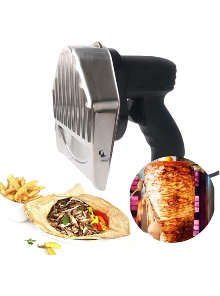 Electric Kebab Knife,80W can Adjust The Thickness Electric Kebab Slicer Handheld Turkish Kebab Knife Electric Cleaver Machine for Home Lamb Pork Chicken B0B55S2VR3