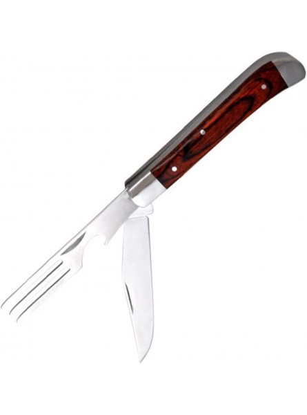 Fury Mustang Nobility Camper Detachable Fork Knife with Rose Pakka Handles 7-Inch B008HB0NAG
