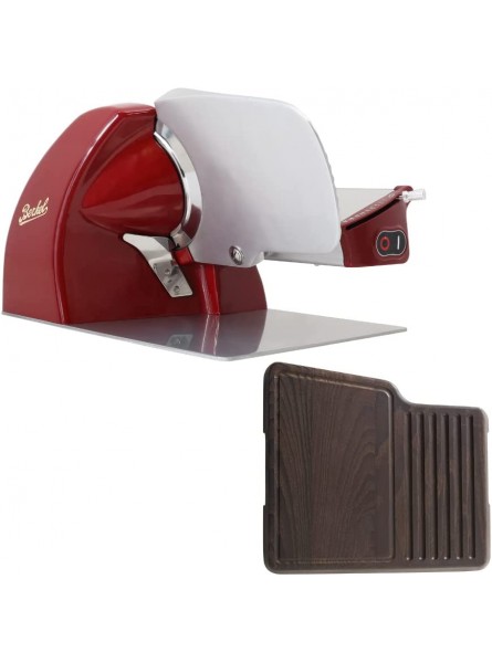 Berkel Home Line 200 Red Electric Slicer + Cutting Board for Home Line 200 B09XC1FQ51
