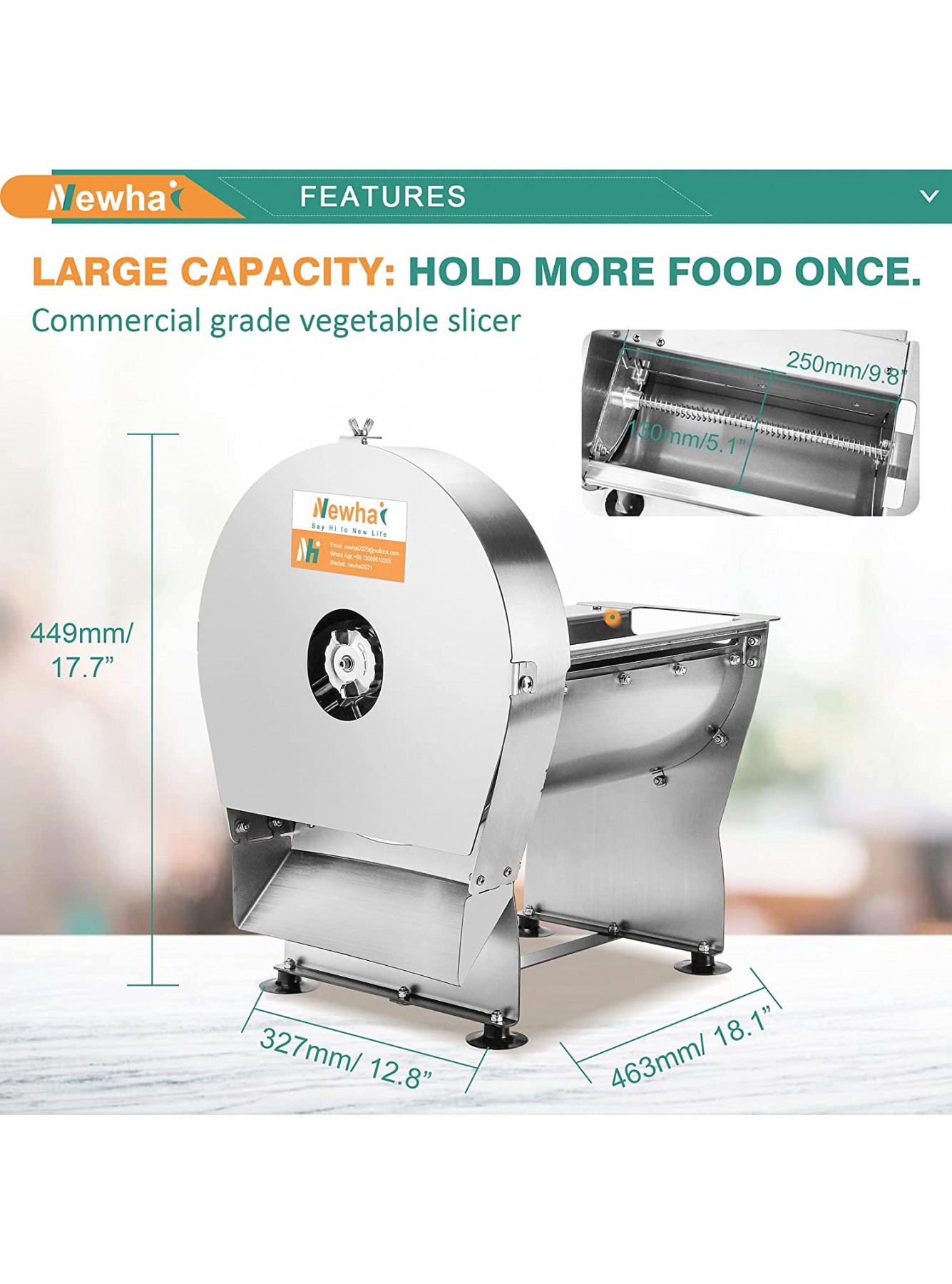 VEVOR Electric Food Slicer, 0-0.4 in Adjustable Thickness Slicer Machine  with Removable 10in Stainless Steel Blade and Food Carriage Deli Slicer