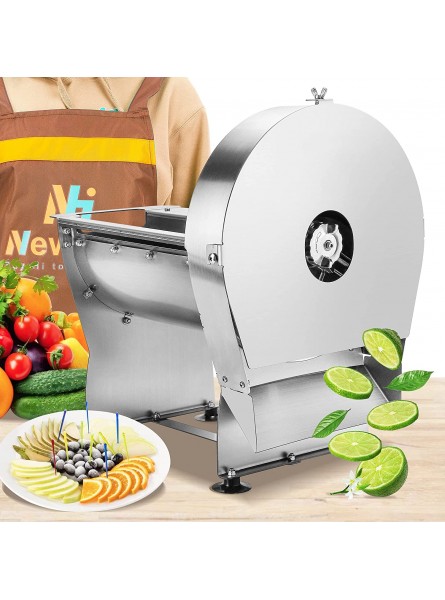 Newhai 0-10mm Commercial Onion Slicer Potato Chips Slicer Electric Cabbage Shredder Machine Vegetable Fruit Slicing Machine 0-0.4’’ Stainless Steel Slicer Machine B0967RVZCZ