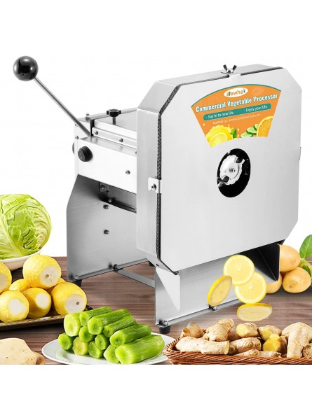 Newhai Upgraded Electric Potato Slicer Commercial Onion Slicing Machine Cabbage Shredder Vegetable Fruit Cutter 0-0.4’’ Stainless Steel B09K74T9VC