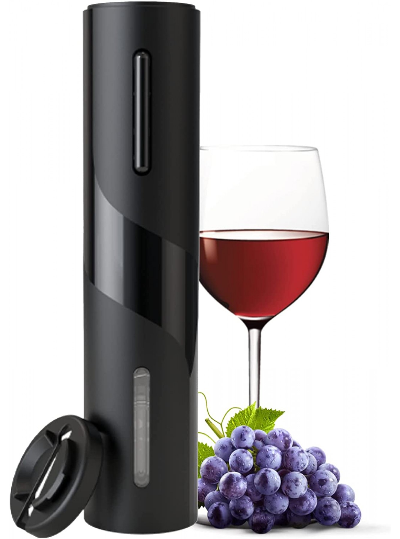Electric Wine Bottle Opener with Foil Cutter Automatic Single Button Action Battery Operated Fast Corkscrew Remover Perfect for Restaurant Hotel Party and Home Use Black B09QRM9Q4Y