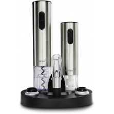 Ivation Wine Gift Set Includes Stainless Steel Electric Wine Bottle Opener Wine Aerator Electric Vacuum Wine Preserver 2 Bottle Stoppers Foil Cutter & LED Charging Base B0782QFDDJ