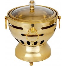 Hot Pot 171721cm Thickened Copper Home Spicy Alcohol for One Person with Lid Electric Fondue Pots Color : Gold Size : 171721cm B08TTTXW7W