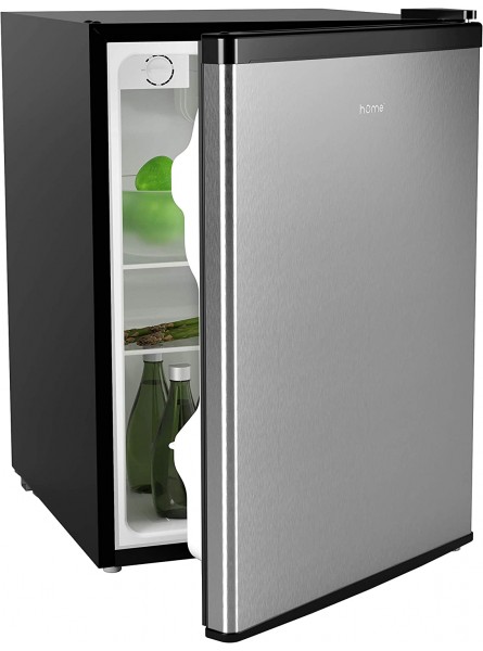 hOmeLabs Mini Fridge 2.4 Cubic Feet Under Counter Refrigerator with Small Freezer Drinks Healthy Snacks Beer Storage for Office Dorm or Apartment with Removable Glass Shelves B08H2J1P29