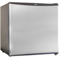 Koolatron Stainless Steel Compact Fridge with Freezer 1.6 Cubic Feet 44 L Capacity for Snacks Frozen Meals Beverages Juice Beer Den Dorm Office Games Room or RV B001VKY8I8