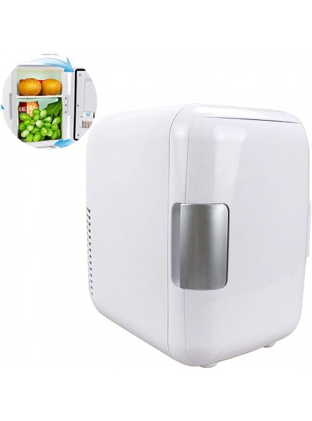 Mini Fridge Portable Thermoelectric Cooler and Warmer | 4 Litre 6 Cans Travel Refrigerator Compact Portable & Quiet | Counter-Top Fridge | for Cars Homes Offices and Dorms,White B086C5C7WS
