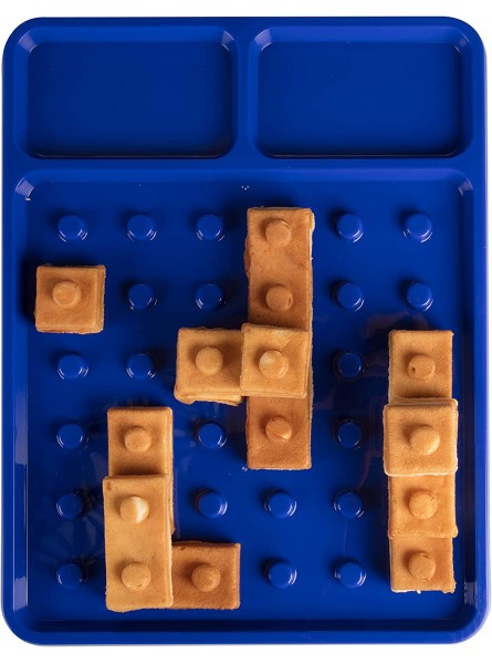 Brick Building Construction Eating Plate Stack & Build Your Brick-Shaped Waffles on Fun Novelty Plate as Seen on Kickstarter Fun Gift Waffle Maker Not Included B07PBKVQ9D