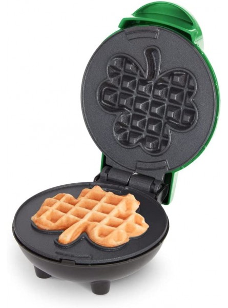 Dash Mini Waffle Maker 4in Nonstick Shamrock Waffle B09SYG2TS8