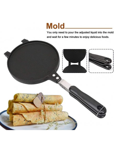 Double Side Waffle Maker Non Stick Waffle Irons Mold Pan Egg Roll Maker DIY Ice Cream Pancake Cone Maker Omelet Dessert Cooking Baking Tool for Home Kitchen Restaurant Snack Stand Cake Shop 6.7in B09J2L31ZX