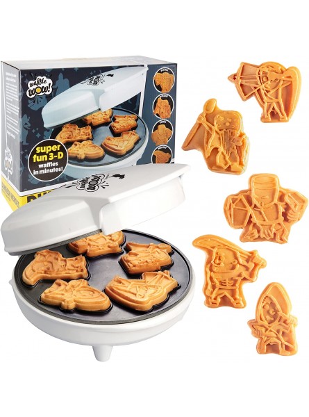 Dungeon Heroes Mini Waffle Maker- Eat your favorite Fantasy Characters & Battle Dragons for Breakfast Fun Cool Novelty DnD-like Pancakes in Minutes -Electric Non-Stick Waffler Fun Gift B07PDB1KWN