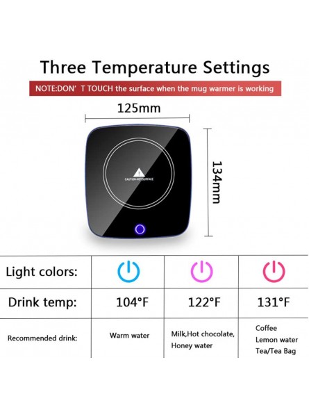 Coffee Mug Warmer Electric Beverage Warmer for Home and Office Desk with Auto Shut Off Smart Cup Warmer for Warming & Heating Coffee Beverage Milk Tea and Hot Chocolate No Cup B09H653SMV