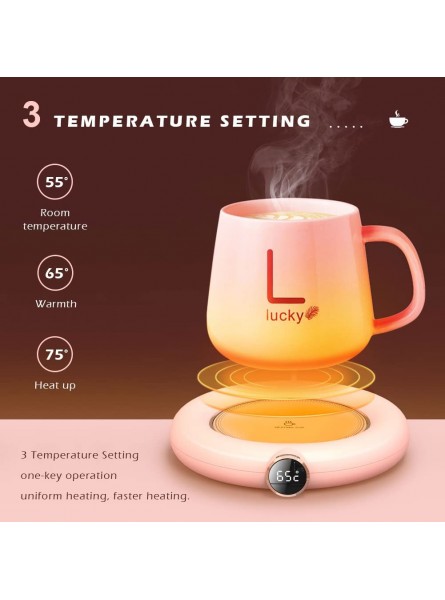 Coffee Mug Warmer for Office Desk Use Smart Coffee Warmer with auto Shut Off 3 Temperature Setting Touch Switch LED Display Electric Beverage Warmer Plate for Coffee,Cocoa,Tea,Water and Milk B09LCQY5TL