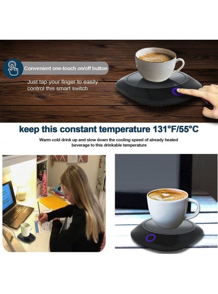 Coffee Mug Warmer Smart Beverage Warmer,Coffee Cup Warmer for Desk with Auto Shut Off Mug Heater & Detachable Cable,Milk Tea Cocoa Candle Warmer Heating Plate,Coffee Warmer for Desk Office Home Gift B09C6D22XW