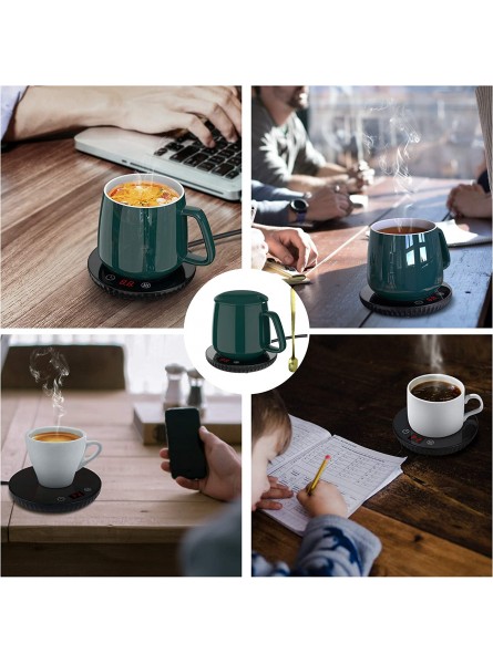Coffee Mug Warmer with Temperature Setting and Auto Shut Off Beverage Tea Cocoa Water Milk Mug Warmer with Timing for Desk Use B08KRRPTRW
