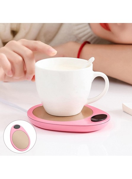 FAKEME Coffee Warmer for Desk Electric Mug Warmer with Auto Shut Off Electric Beverage Warmer Plate Smart Tea Milk Cup Heater for Coffee Tea Water Pink B0B282DKWD