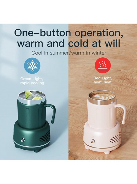 Fast Cooling Cup,Coffee Mug Warmer and Cooler,2 in 1 Beverage Warmer and Drink Cooler with Mug,Mini Drink Chiller for Beer Beverage Can Fruit B0B31FR91K