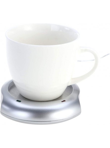 Garneck Coffee Mug Warmer USB Mug Warmer Electric Beverage Warmer Cup Warmer Plate for Office Kitchen Home Silver B08JL72Y8C