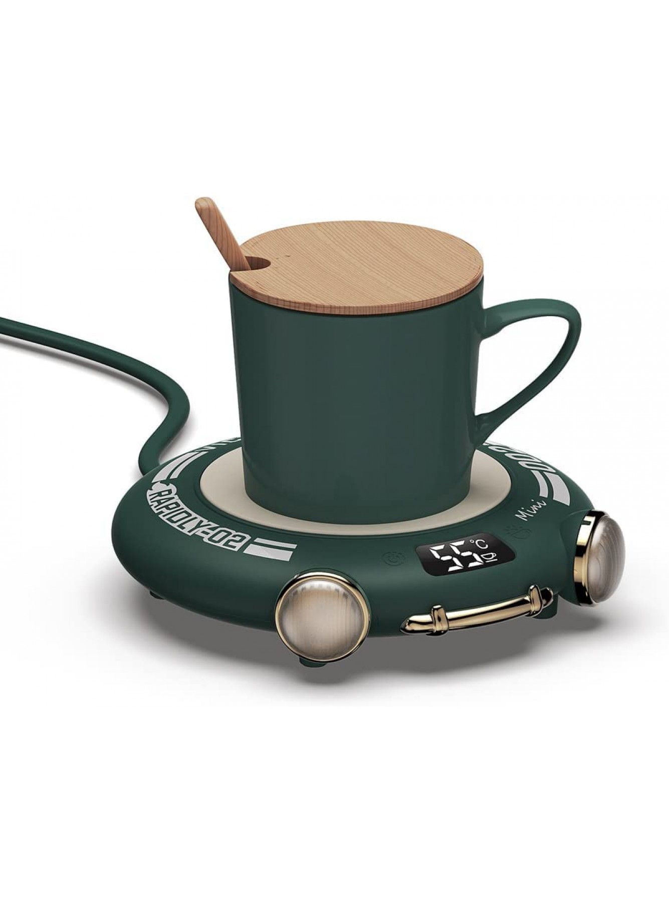 Gratulatio Smart Coffee Mug Warmer Cup Warmer for Coffee Milk Tea with 3 Temperature Settings Beverage Warmer Automatic Shut Off Coffee Mug Heater Coffee Warmer Plate Cup not Included B09YCWRKYB