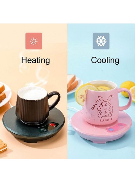 Haguka USB Cup Heater Cooler Plate Cup Warmer and Colder Beverage Mug Mat Office Tea Coffee Heater Pad for Coffee Tea Cola Cans Drinks Green B09CYNT3CP