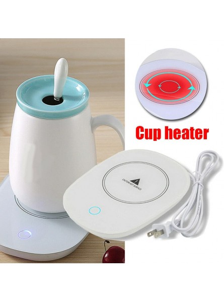 Jahy2Tech Coffee Mug Warmer Portable Smart Cup Mug Warmer Tea Coffee Drink Heater Pad With Auto Off Using US Plug Option For Office Home Use Gift Beverage B09G9HHXKQ