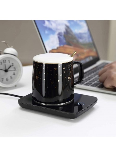 Misby Coffee Warmer for Desk with Auto Shut Off Mug Warmer for Office Home Desk Use Desktop Heating Plate,Cup Warmer with Mug for Coffee Milk Tea Water Christmas Birthday GiftInclude Cup B08HJCG5S8