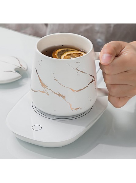Mr Coffee Mug Warmer Cup Warmer for Desk Automatic Shut Off Beverage Warmers with Touch Screen Switch for Coffee Water Milk Tea White B09S5XRWBL