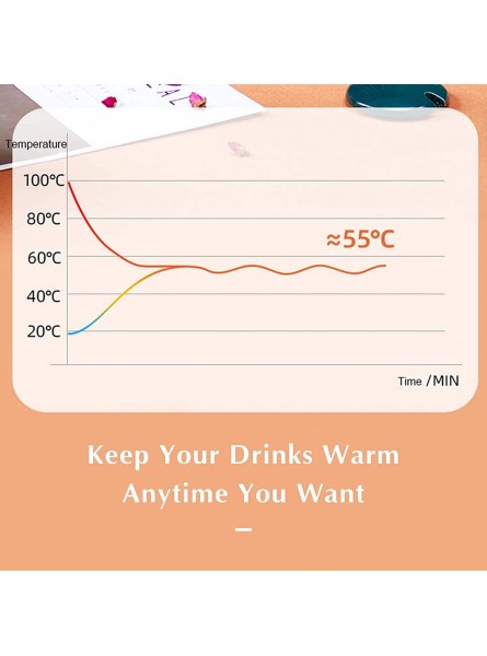 WOOW DEPOT Coffee Mug Warmer,Electric Coffee Cup Warmer Beverage Warmer Milk Tea Espresso Water Thermostat Coaster for Home and Office Desk B08ZXHMV4C
