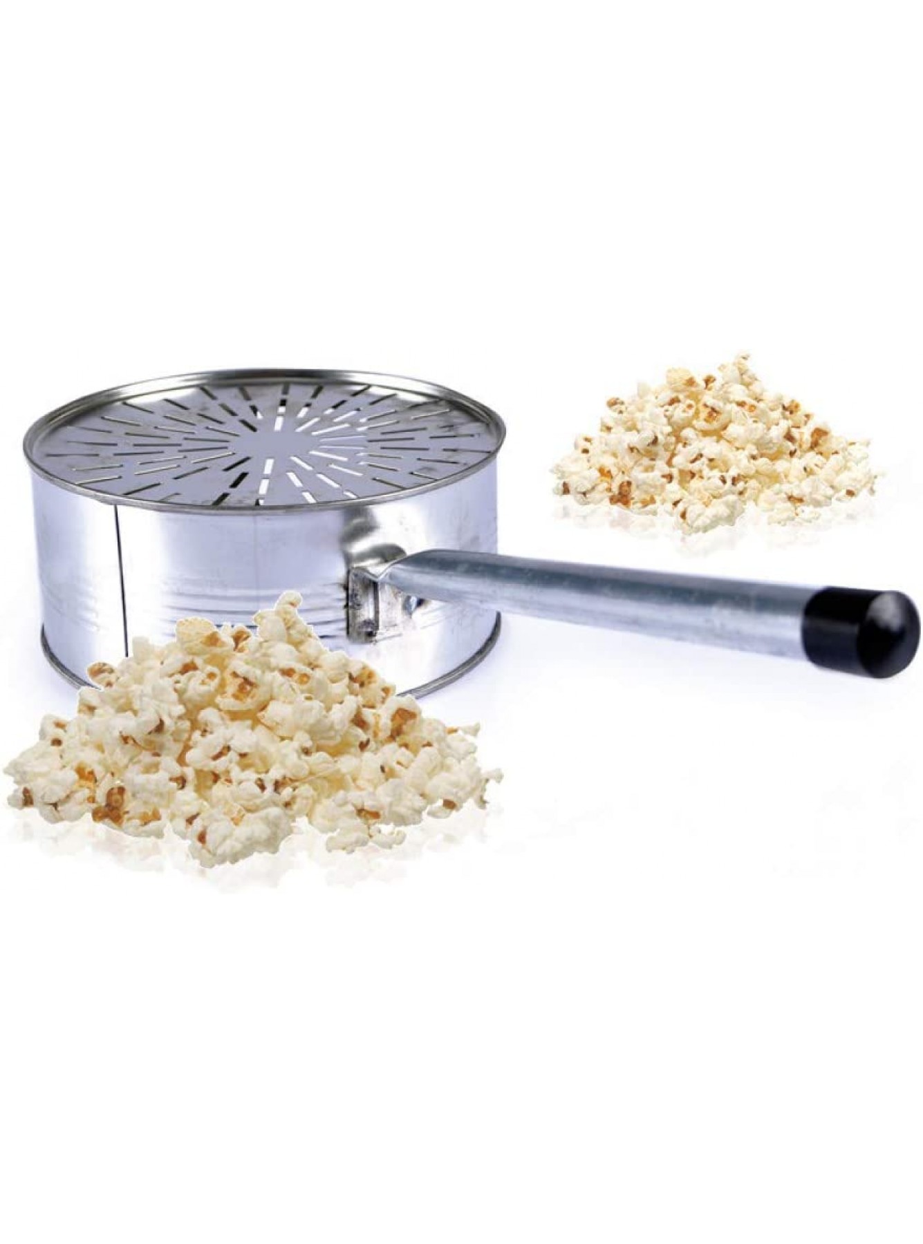 Popcorn Machine Popper Oil Free Popcorn Pan Practical Camp And Outdoor Makes Popcorn Just Like the Movies Splatter Guard for Cooking Stove Top Diameter 18cm B08TWQ7MJC