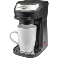 Brentwood TS-111BK Single Serve Coffee Maker with Mug Black B07PVKTF89