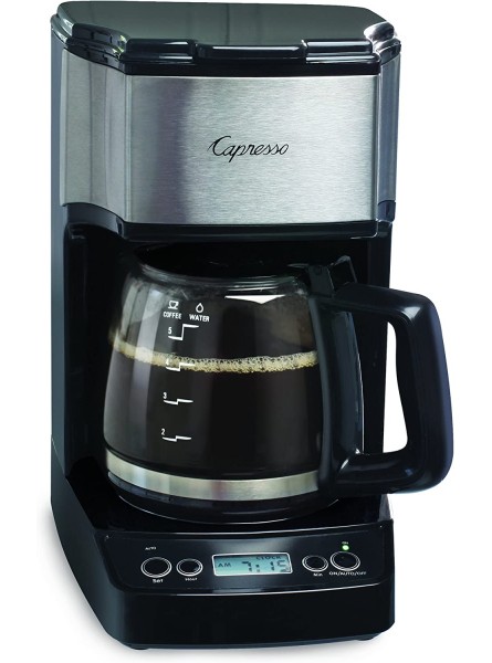 Capresso 5-Cup Mini Drip Coffee Maker Black and Stainless Steel B0728C671N